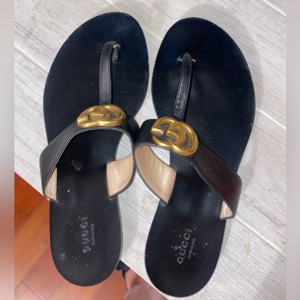 Gucci Marmont t-strap sandal